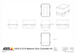 AXIS A1214 from Axis Communications - dimension diagram showing mounting measurements
