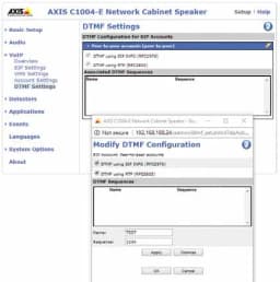 AXIS C8033 from Axis Communications - dimension diagram showing mounting measurements (view 2)