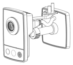 AXIS M1054 from Axis Communications - dimension diagram showing mounting measurements (view 21)