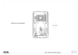 AXIS M1075-L from Axis Communications - dimension diagram showing mounting measurements (view 3)