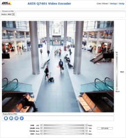 AXIS Q7401 from Axis Communications - dimension diagram showing mounting measurements (view 9)