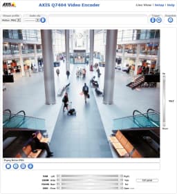 AXIS Q7404 from Axis Communications - dimension diagram showing mounting measurements (view 9)