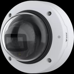 AXIS P3288-LV from AXIS COMMUNICATIONS - Dome Camera viewed from its left angle.