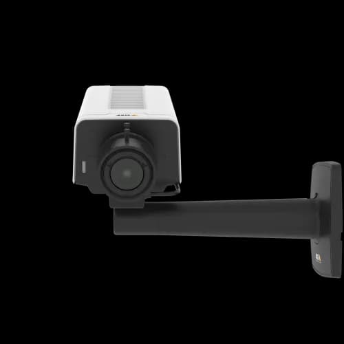 AXIS P1377 from AXIS COMMUNICATIONS - IP Camera has lightfinder and Forensic WDR. The product is viewed from its front.