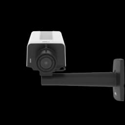 AXIS P1377 from AXIS COMMUNICATIONS - IP Camera has lightfinder and Forensic WDR. The product is viewed from its front.