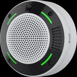 AXIS D6310 from AXIS COMMUNICATIONS - Air Quality Sensor viewed from its left angle.