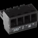 AXIS CONNECTOR from AXIS COMMUNICATIONS - A 4-pin 3.81 Straight IN/OUT