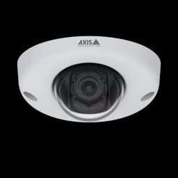 AXIS P3925-R from AXIS COMMUNICATIONS - robust, vandal-resistant IP camera with Lightfinder. Viewed from its front.