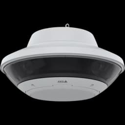 White AXIS Q6020-E Panoramic Camera viewed from its front from AXIS COMMUNICATIONS