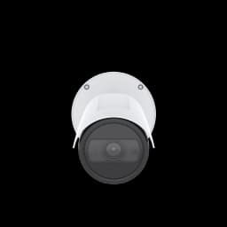 AXIS P1465-LE from AXIS COMMUNICATIONS - Bullet Camera white with the AXIS LOGO viewed from its front