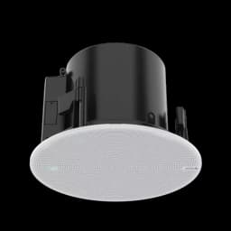 AXIS C1211-E from AXIS COMMUNICATIONS - Network Ceiling Speaker grey network speaker viewed from its top