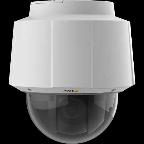 AXIS Q6052 from AXIS COMMUNICATIONS - indoor PTZ camera with 36x zoom and Lightfinder technology. The camera is viewed from its front.